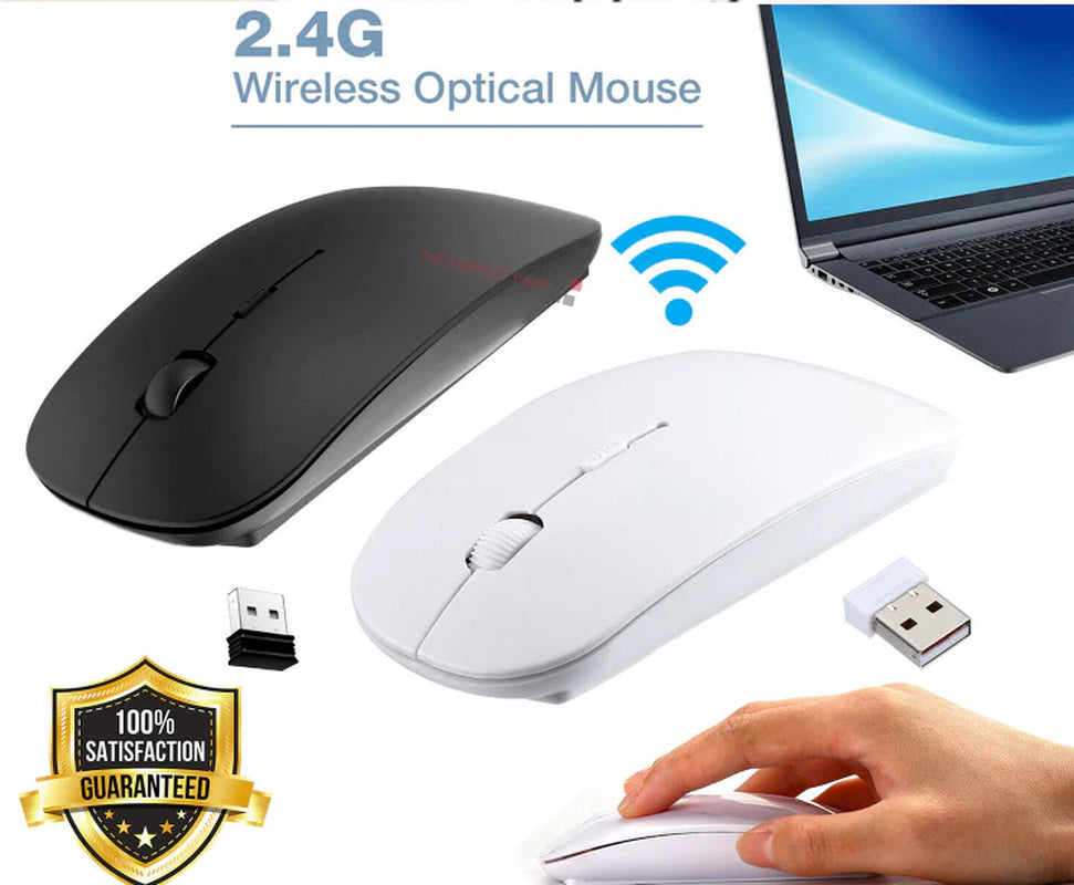 2.4Ghz USB Wireless Optical Mouse Mice for Apple Mac Macbook Pro Air PC