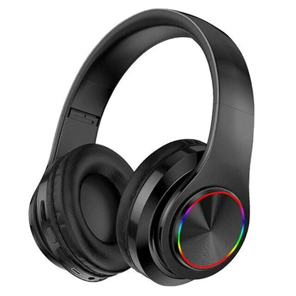 Premium Wireless Bluetooth Headphones with Super Bass, Foldable Design, Stereo Sound, and Built-in Microphone