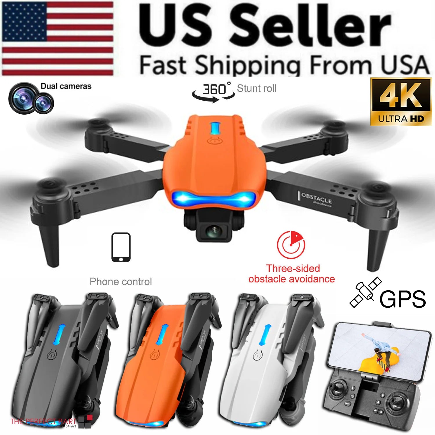 5G 4K GPS Quadcopter Drone X Pro with HD Dual Camera and Foldable Design